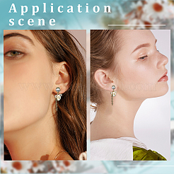20Pairs Brass Stud Earring Findings&nbsp;KK-ME0002-59
