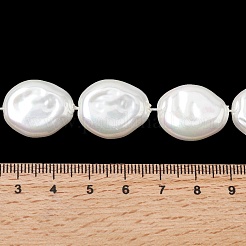 Electroplate Opaque Glass Imitation Pearl Beads Strands&nbsp;EGLA-H113-02
