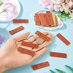 20Pcs 10 Styles Rectangle Imitation Leather Label Tags&nbsp;FIND-TA0008-52