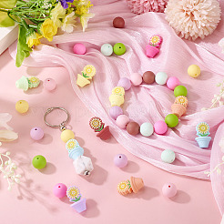 24Pcs 16 Styles Silicone Beads&nbsp;SIL-TA0003-01