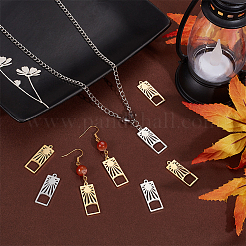 12Pcs 2 Colors 201 Stainless Steel Pendants&nbsp;FIND-UN0003-98