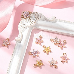 10Pcs Brass Charms&nbsp;KK-YW0004-05
