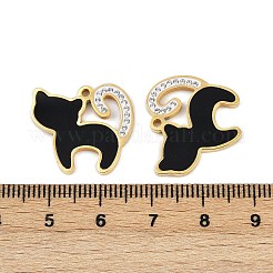 304 Stainless Steel Enamel Charms&nbsp;STAS-L290-27G