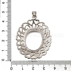 Brass Pendant Cabochon Settings&nbsp;KK-M313-21P