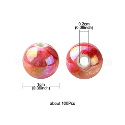 AB Color Wave Printed Acrylic Beads&nbsp;MACR-YW0002-70