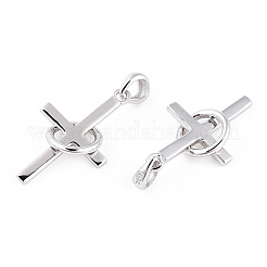 Rhodium Plated 925 Sterling Silver Pendants&nbsp;STER-T007-40P