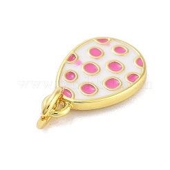 Rack Plating Brass Enamel Charms&nbsp;KK-M293-34G-01