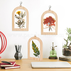 Unfinished Wood Arch Shape Picture Frames for Arts Crafts&nbsp;AJEW-WH0270-417