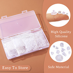 1000Pcs 10 Styles Rubber & Silicone & Plastic Ear Nuts&nbsp;KY-TA0001-21