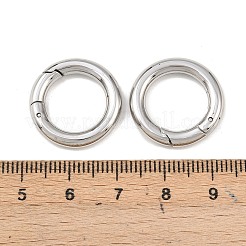 Tarnish Resistant Ring 304 Stainless Steel Spring Gate Rings&nbsp;STAS-E073-06