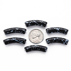 Opaque Spray Painted Acrylic Beads&nbsp;LS-MACR-S372-002F-B01