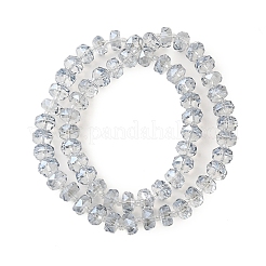 Transparent Electroplate Glass Beads Strands&nbsp;X-EGLA-P062-01A-PL01