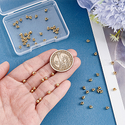 60Pcs Brass Crimp Beads&nbsp;KK-ME0004-72