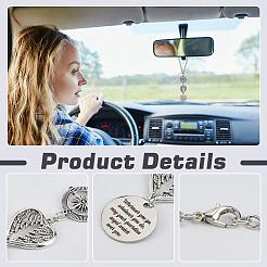 4Pcs Alloy Car Pendant Decorations&nbsp;AJEW-PH0008-96