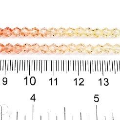 Gradient Color Baking Paint Glass Bead Strands&nbsp;LS-DGLA-A039-T6mm-A013