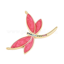 Brass Pave Colorful Cubic Zirconia Enamel Pendants&nbsp;KK-L275-42G-01