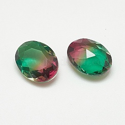 Pointed Back Glass Rhinestone Cabochons&nbsp;RGLA-T080-8x10-001TO