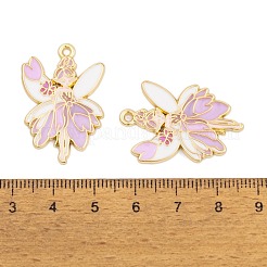 Rack Plating Alloy Enamel Pendants&nbsp;FIND-A040-08D-01G