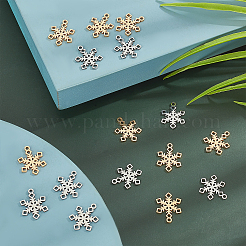 16Pcs 2 Colors 201 Stainless Steel Pendants&nbsp;STAS-DC0007-66