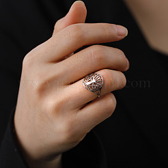 Hollow Out 201 Stainless Steel Finger Rings&nbsp;FS-WGEAF18-03