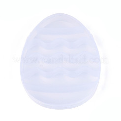 6 Grids Easter Egg Shaped Plastic Bead Storage Containers with Hinged Lid&nbsp;CON-T001-02