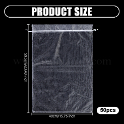 50Pcs Organza Packing Drawstring Bags&nbsp;ABAG-DR0001-11B