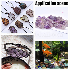 Raw Rough Natural Amethyst Beads&nbsp;G-WH0016-34