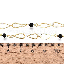 Handmade Brass Teardrop Link Chains&nbsp;CHC-T017-09