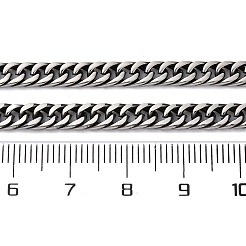 4.5MM 201 Stainless Steel Cuban Link Chain Necklaces&nbsp;NJEW-Q013-14C