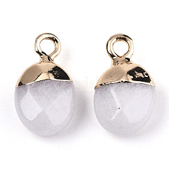 Natural White Jade Charms&nbsp;G-N326-58G
