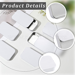 6Pcs Slide Top Tinplate Trinket Storage Boxes&nbsp;CON-SP0001-23C