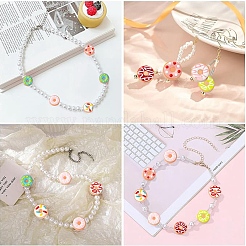 10Pcs Handmade Lampwork Enamel Beads Strands&nbsp;LAMP-YW0001-30