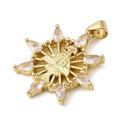Religion Brass Micro Pave Cubic Zirconia Pendants&nbsp;KK-H267-099G-04