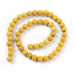 Synthetic Lava Rock Beads Strands&nbsp;G-S247-6mm-07-1