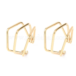 304 Stainless Steel Triple Pentagon Cuff Earrings&nbsp;EJEW-K268-88G