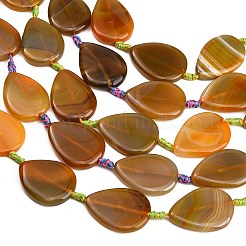 Natural Banded Agate/Striped Agate Beads Strands&nbsp;GG-CBAE0EB-01A-09