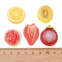 Opaque Resin Imitation Fruit Cabochons&nbsp;RE-CBA1212-02