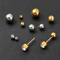 40Pcs 10 Styles 304 Stainless Steel Ear Nuts&nbsp;STAS-FS0002-20