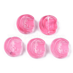 Transparent Spray Painted Glass Beads&nbsp;GLAA-N035-036-C08