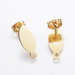 304 Stainless Steel Stud Earring Findings&nbsp;STAS-E116-06G