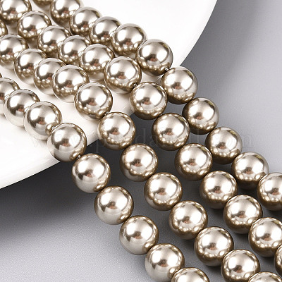 Glass Pearl Beads Strands&nbsp;HY-G002-01E-13-1