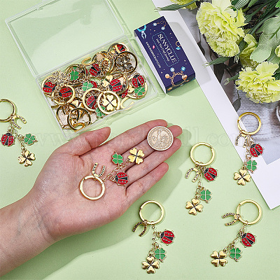 20Pcs Alloy Enamel Keychains&nbsp;KEYC-SC00054-1