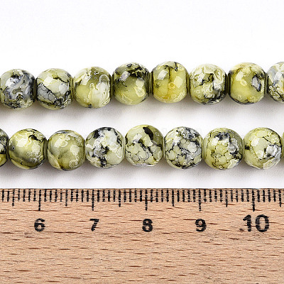 Baking Paint Glass Beads&nbsp;X1-DGLA-N003-8mm-A04-1