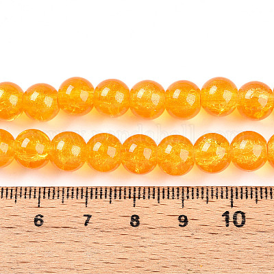 Transparent Crackle Glass Bead Strands&nbsp;GLAA-T025-8mm-02J-1