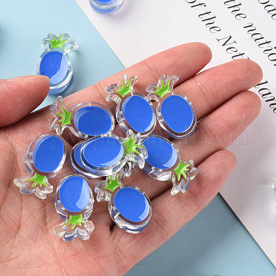Transparent Enamel Acrylic Beads&nbsp;TACR-S155-002K-1