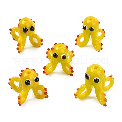 5Pcs Handmade Lampwork Beads&nbsp;LAMP-YW0001-49-1