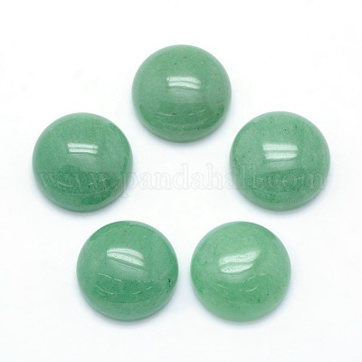 Natural Green Aventurine Cabochons&nbsp;G-P393-R15-12mm-1