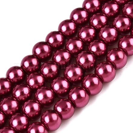 Baking Paint Glass Pearl Bead Strands HY-Q003-3mm-14-1