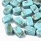 Acrylic Beads, Imitation Gemstone Style, Cuboid, Light Sea Green, 13x7.5x7.5mm, Hole: 1.6mm, about 700pcs/500g.
