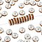 Brass Grade A Rhinestone Spacer Beads, Cadmium Free & Lead Free, Straight Flange, Rondelle, Silver, Topaz, 8x3.8mm, Hole: 1.5mm
